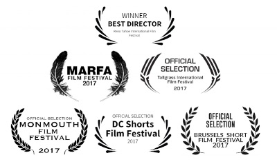 Festival laurels: Winner, Best Director, Reno Tahoe International Film Festival; Marfa Film Festival 2017; Official Selection, Tallgrass International Film Festival, Monmouth Film Festival, DC Shorts Film Festival and Brussels Short Film Festival, 2017